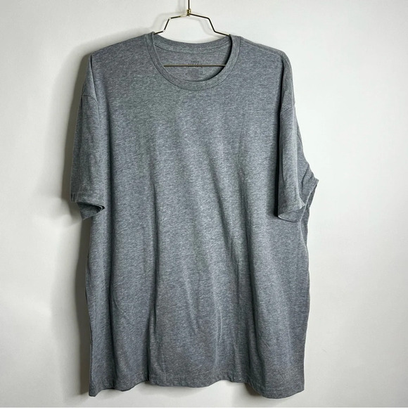 TRUE CLASSIC Tee Size XXL Heathered Gray Grey Crew-Neck Short Sleeve Cotton - Picture 1 of 3